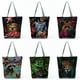 thumbnail image 2 of Bolso de mano con estampado de Tigre, León, zorro, flor nórdica, bolso de hombro portátil, informal, reutilizable, bolsas de compras de alta capacidad xuanjing unisex, 2 of 2