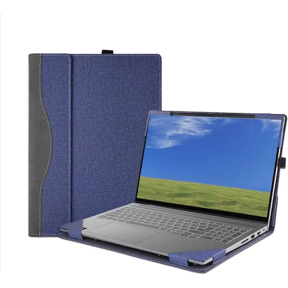 16 inch Laptop Cover Case for Lenovo IdeaPad Pro 5 16AKP10 /16IAH10 /16ASP10 Sleeve,PU Leather Protective Notebook PC Bag Accessories with Pen Holder and Heat Dissipation Hole