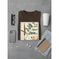 thumbnail image 3 of Botanical Notes And Drawings T-Shirt Men -A. Descubes Designs, Male x-Large, 3 of 4