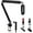 C-Black, variant on QuadCast Microphone Stand, Mic Boom Arm Compatible with HyperX QuadCast Solocast, Blue Yeti, Fifine AM8 and Most Mic, Gaming Mic Stand Desk with Adapter by SUNMON