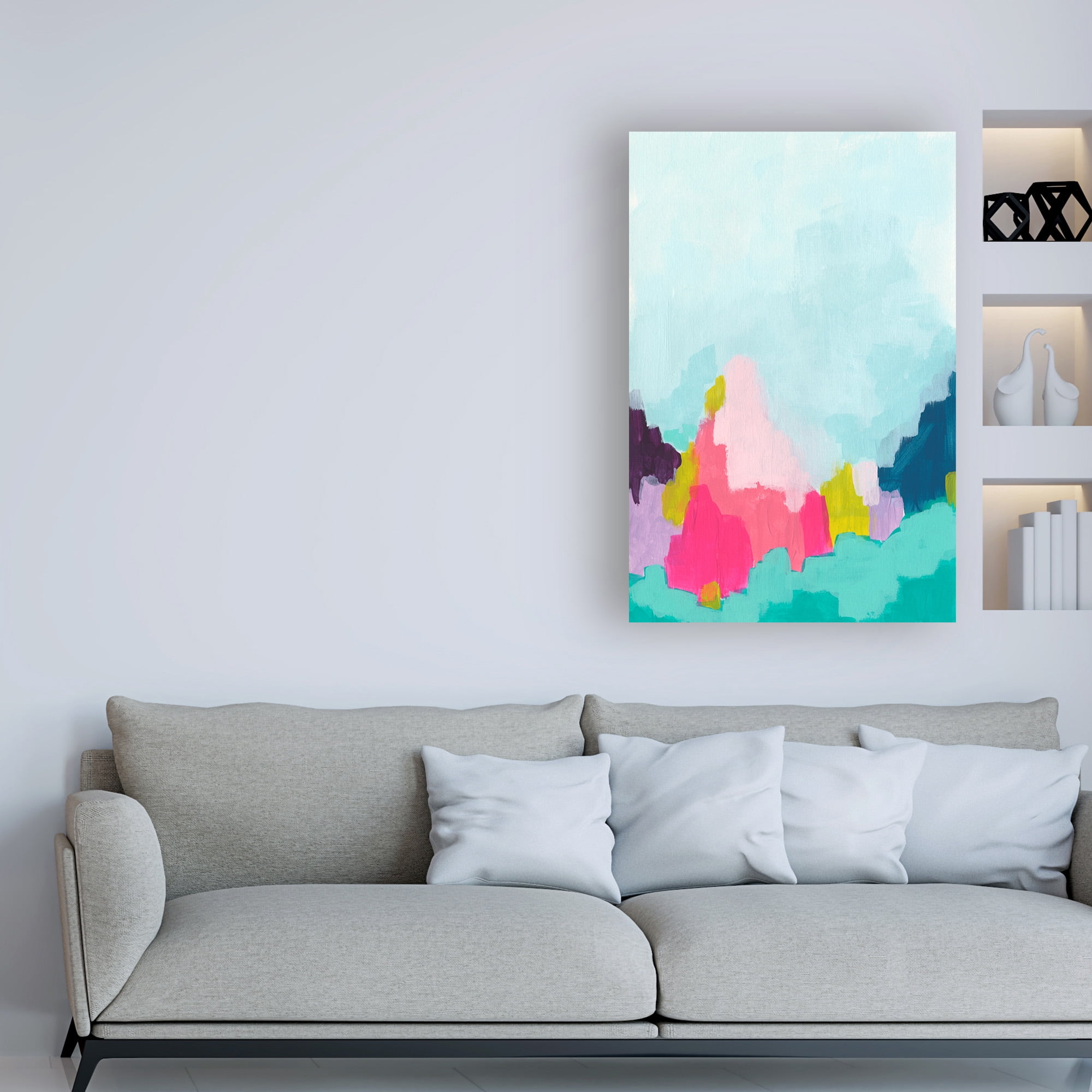 Trademark Fine Art 'Pixel Borealis I' Canvas Art by June Erica Vess