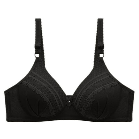 

TZNBGO Bras for Women Push Up Women s Seamless Bras Backless Bra Minimizer Bras Wireless Bras Women Bra No Rims Lace Comfortable Breathable Anti-exhaust Base Top Solid Underwear 127# No Steel Rin5078
