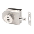 thumbnail image 1 of Perno de cerradura de puerta de vidrio sin marco, cerradura de tierra que se adapta a pestillo de puerta de acero inoxidable de 10-12 mm para oficina, Bloqueo de contraseña, 1 of 8