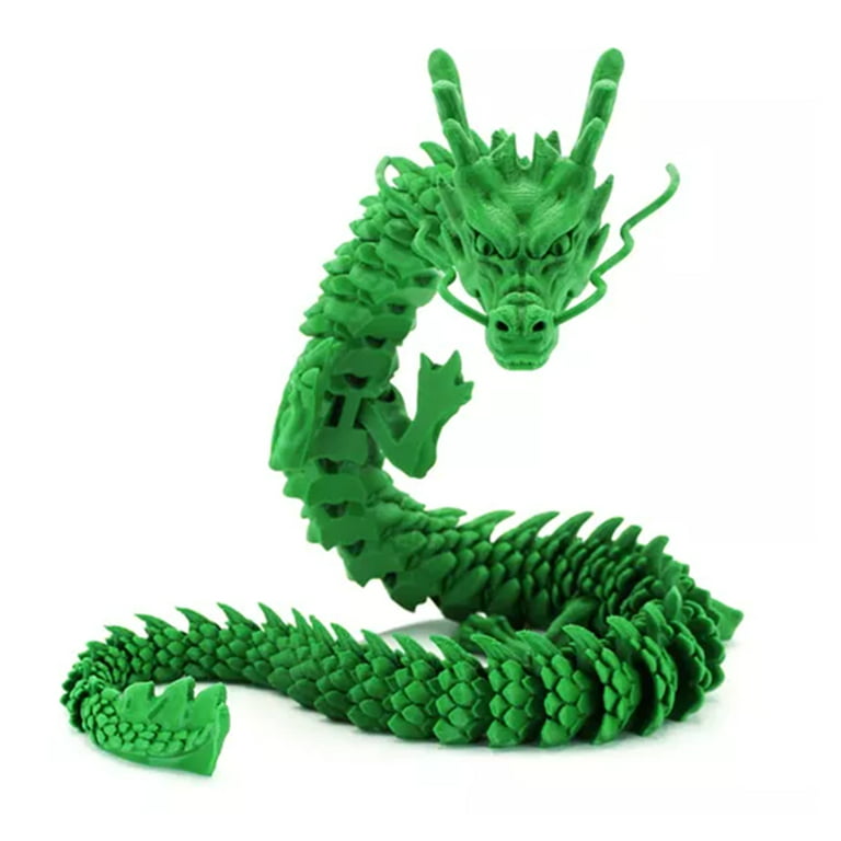 Visland 3D Printed Articulated Dragon, Anti-Anxiety Dragon Toys, Rotatable  & Posable Joints, Dragon Model Figures