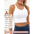 thumbnail image 4 of As Rose Rich Strappy Sports Bra for Women Padded Athletic Yoga Bra, S, 4 of 9