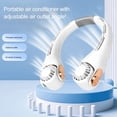 thumbnail image 4 of MYG Portable USB Rechargeable Bladeless Neck Fan Adjustable Wind Speed for Travel, 4 of 5