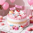 thumbnail image 2 of Kitty Cake Toppers, Set of 5 Kitty Cake Decorations Figures for Women Girls Cute Anime Decor for Home Garden Office, 2 of 4