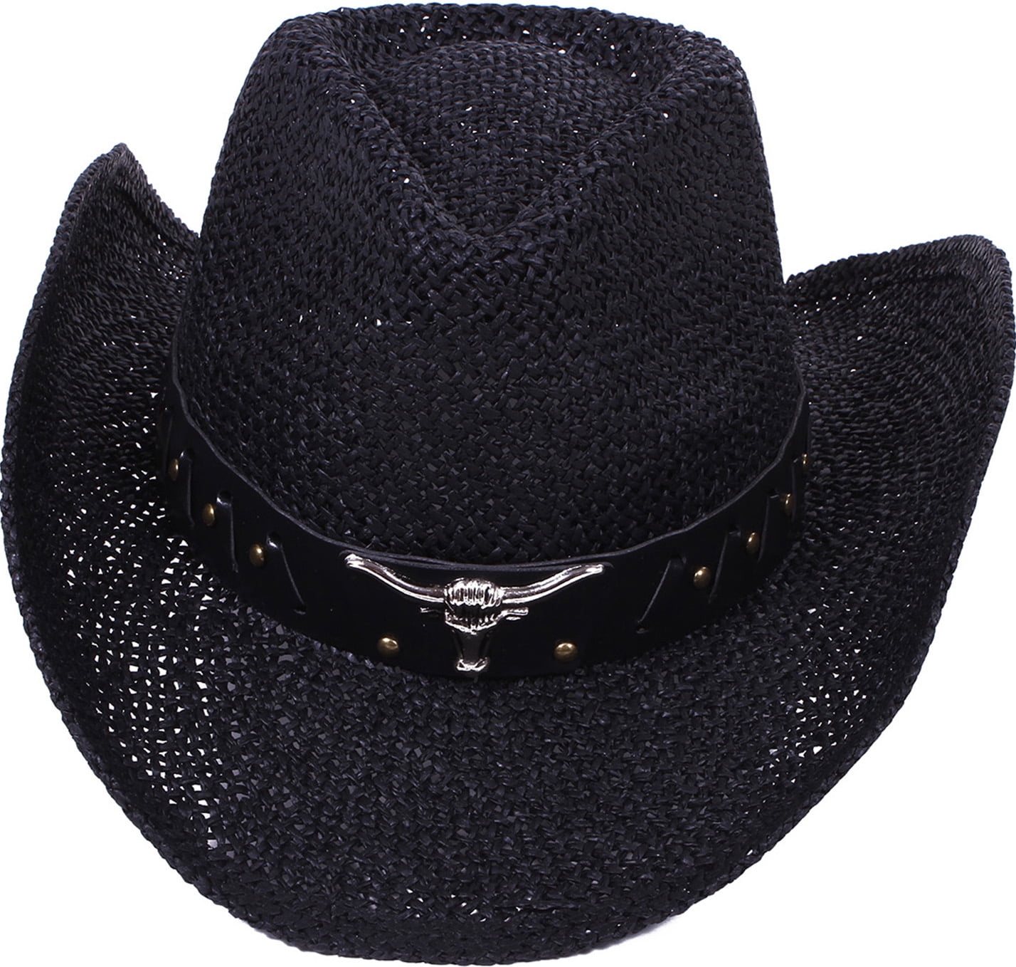 Men Women Summer Cool Crocheted Raffia 