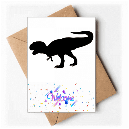dinosaur bs miniature fierce Welcome Back Greeting Cards Envelopes Blank