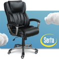 thumbnail image 1 of Serta Chaise de Direction Pivotante de Bureau at Home Works, Noire, 1 of 10