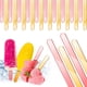 thumbnail image 4 of 20 palitos de helado acrílicos reutilizables para manualidades, recuerdos de fiesta amarillo y rosa, 4 of 9