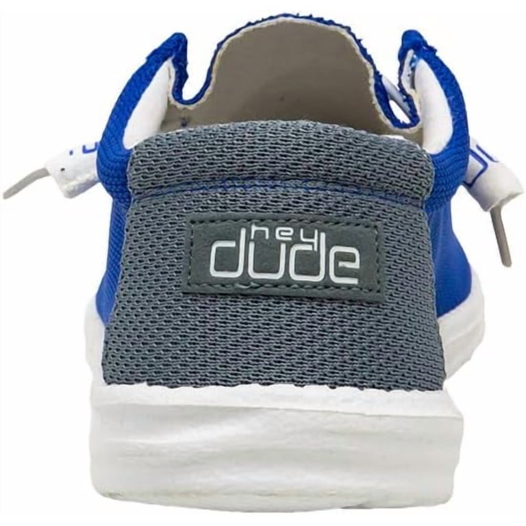 Hey Dude Wally Mebs Sox Go Blue Shoes Hey Dude Wally Sox Go Blue Shoes - Walmart.com main image 2