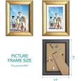 thumbnail image 6 of House Day 4x6 Picture Frames,Vintage Picture Wall & Tabletop Display, Clear Photo Frame,Rustic Gold,6 Pack, 6 of 9