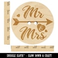 thumbnail image 2 of Mr and Mrs Heart and Arrow Wedding Wood Buttons for Crochet Knitting Sewing DIY Craft - 1.25 Inch Large (5pcs), 2 of 7