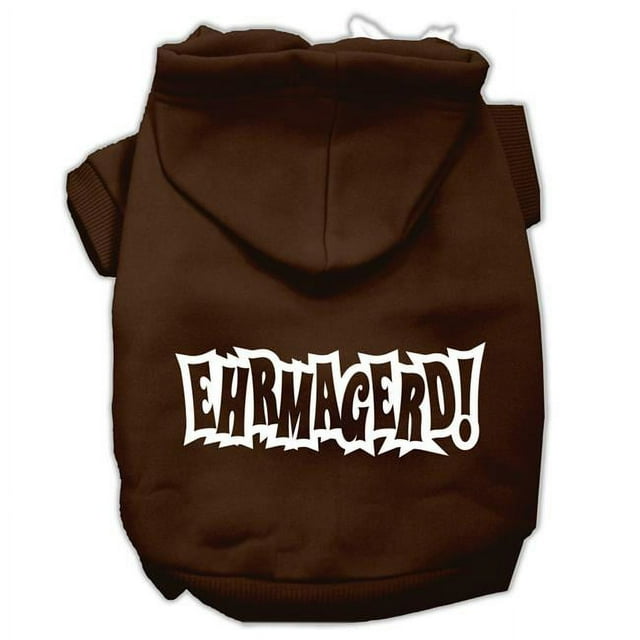 Sweats à Capuche pour Animaux de Compagnie Sérigraphiés Ehrmagerd Taille Brun XXXL (20)
