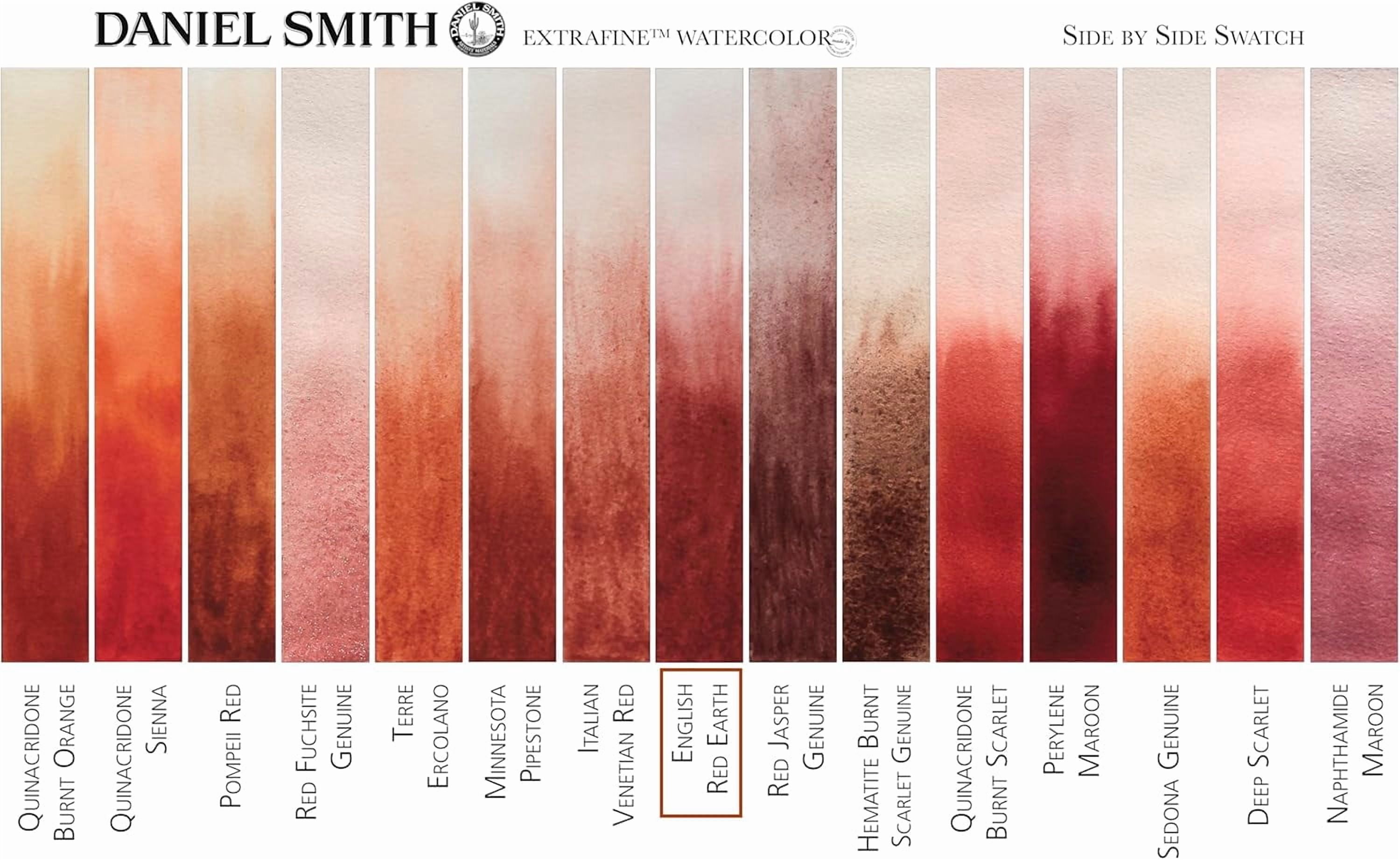 JJEAN-Daniel Smith Extra Fine Watercolor Paint, 15ml Tube, English Red Earth, 284600137