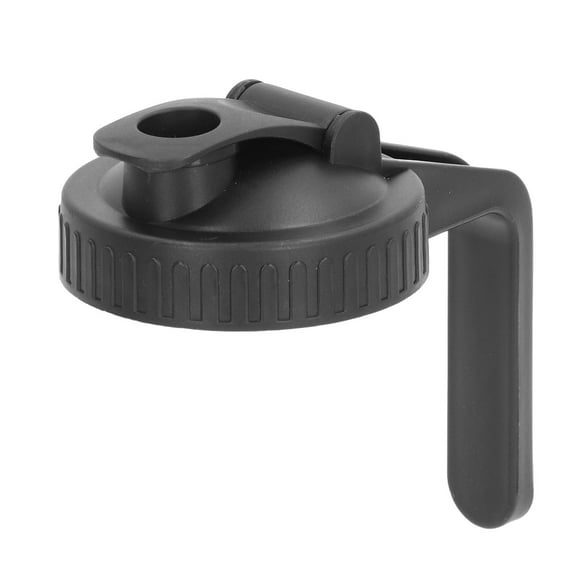 Lid Pour Lid Black Flip Lid Sealing Plastic Wide Mouth Lid With Handle For Mason Jar 70mm Mouth