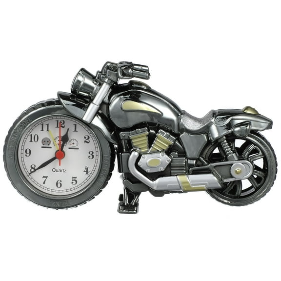 Clispeed Motorcycle Alarm Clock Multi Color Vintage Style with