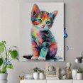thumbnail image 4 of Cute Kitten Canvas Print Wall Art for Living Room Bedroom Office Nursery Hallway Home Decor, 4 of 8