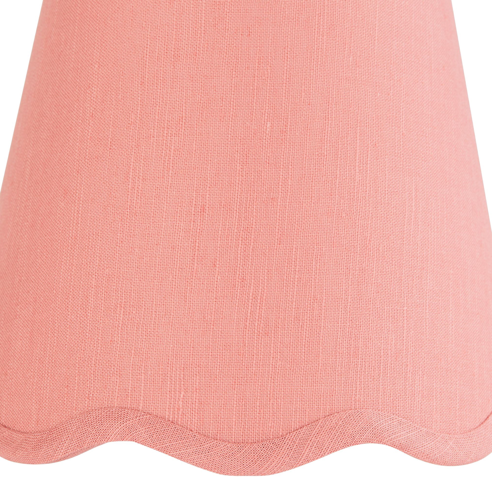 Springcrest Mylie Pink Scallop Empire Lamp Shade 4x6x5.5 (Clip-On)