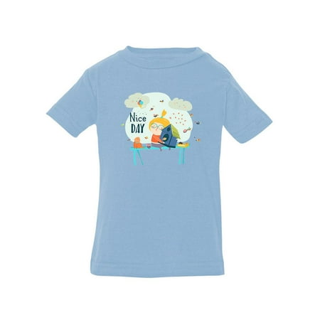 

Nice Day Girl With Birds T-Shirt Infant -Image by Shutterstock 18 Months