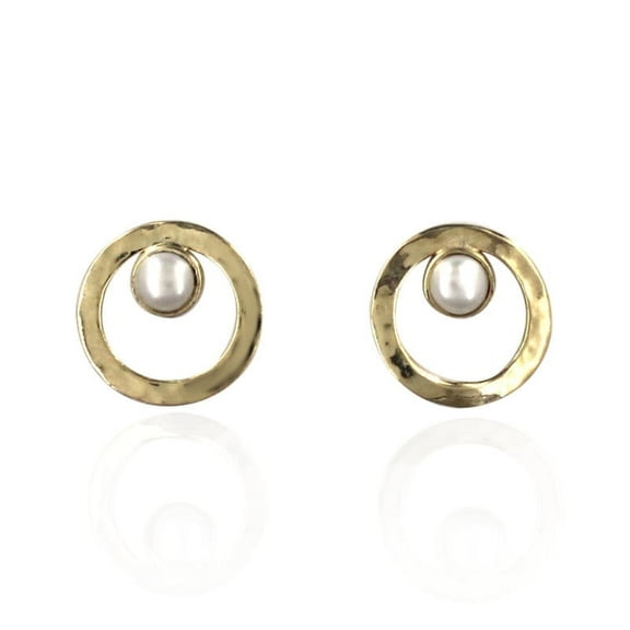 Pearl 18k Gold Plated Earrings