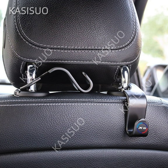 For BMW X5 Auto Back Seat Organizer Hanger Handbag Clothes Bracket Car Seat Headrest Hook Car Interior Accessories