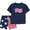 Blue American Flag, variant on Baby and Toddler Boy Outfit Set, 2-Piece, Sizes 12M-5T