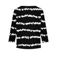 thumbnail image 4 of Abcomgle Girls Long Sleeve Tops 10-12 Crewneck Fall Shirts for Girls Casual Basic Girls Tops Trendy Striped Colorblock Girls Tunic Tops 7-8 Years,Black, 4 of 6