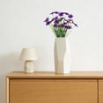 thumbnail image 5 of Realistic Artificial Violet Flowers Bouquet, Delicate Fake Spring Flowers for Home Wedding Table Centerpieces & Vase Decor, Fade-Resistant, Dark Purple, By VINOIC, 5 of 9