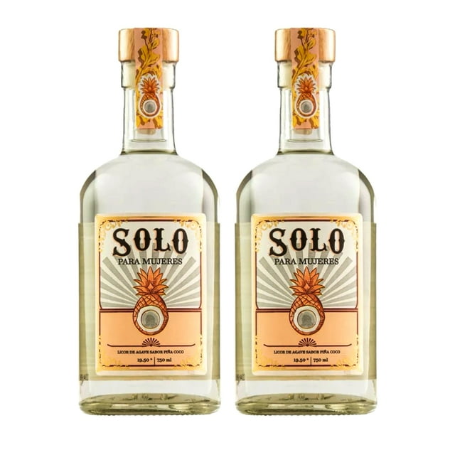 Duo Pack Licor De Agave Solo Para Mujeres 750 Ml Solo Para Mujeres Licor de Agave