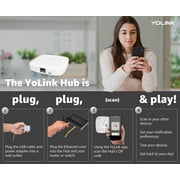 YoLink LoRa Smart Door Sensor Starter Kit: - 1/4 Mile Open-Air Range, Door Left-Open Reminders,5 Years Battery Life, SMS/Text, Email & App Alerts, Alexa, IFTTT, Home Assistant