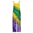 thumbnail image 4 of Moxiu Mardi Gras Overalls for Women Spring Summer Adjustable Straps Casual Loose Fit Overalls Carnival Printed Beach Romper Pant 2025 Multicolor,XXXXXL, 4 of 4