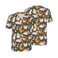 thumbnail image 3 of Daiia Roosters and Chicks Mens Baseball Jersey Button Down Shirts Short Sleeve Sports Uniforms-XX-Large, 3 of 9