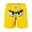 Yellow, variant on Mens Funny Board Shorts Cartoon Face Frint Elastic Waist Swim Trunk Summer Casual Beach Resort Stretch Bathing Suit XXL 95%Polyester,5%Spandex