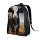 thumbnail image 2 of Disketp Cute Prairie Cow Mochila Unisex de Apertura Lateral Completa, Mochila para Laptop para Escuela, Trabajo y Viajes, 2 of 8