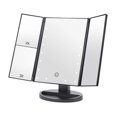 thumbnail image 6 of Makeup Vanity Mirror Magnifying with 21 LED Lights, Cosmetic Standing Table Mirror, 3X/2X Magnified Travel Foldaway Mirror, 180 Degree Rotation Black, 6 of 11