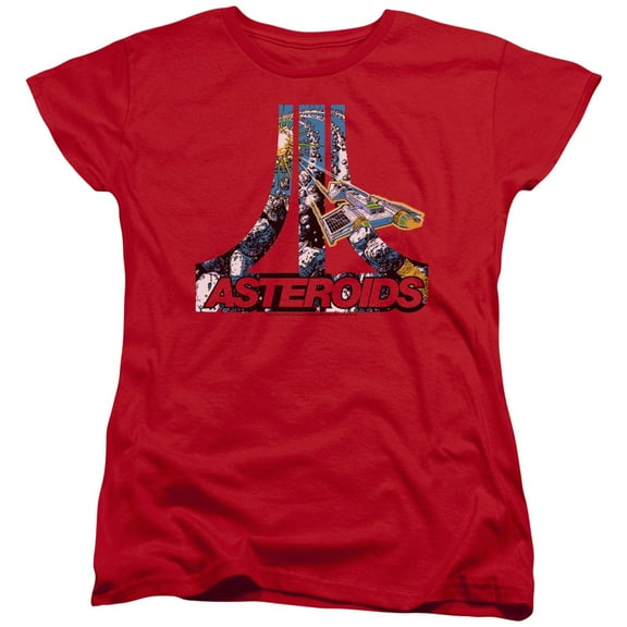 Atari Asteroids Atari S/S Women's Tee Red