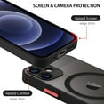 thumbnail image 6 of for iPhone 12 Mini Case[Compatible with Magsafe], iPhone 12 Mini Magnetic Case Full Body Protective Cover TPU Shockproof Slim Phone Case for Apple iPhone 12 Mini 5.4", Black, 6 of 9