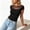 Black, variant on Black Blouses for Women Dressy Casual Short Sleeve Pull-on Crew Neck Sheer Tops Solid Fashion Casual Modern T-Shirts Black,S