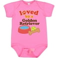 thumbnail image 3 of Inktastic Golden Retriever Loved by a Boys or Girls Baby Bodysuit, 3 of 5