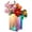 Irisident, variant on Acrylic Vase for Lego Flowers, Decorative Puzzle Assembly Display Stand for Home and Office, Creative Toy Bouquet Holder, Smooth Finish Jigsaw Design, Easy to Build (Clear)