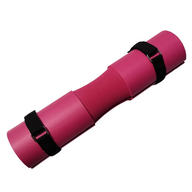 Almohadilla Para Sentadillas Con Barra, Esponja De Goma, Almohadilla Para Pesas Portátil Para Ejercicios, Color Puro, Ergonómica Con Correa Para Sentadillas
