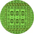 thumbnail image 1 of Ahgly Company Indoor Round Southwestern Green Country Area Rugs, 6' Round, 1 of 1