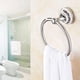 thumbnail image 2 of Toallero de baño de pared de acero inoxidable Plata, 2 of 8