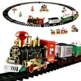 thumbnail image 1 of MasteelfCA TOYANDONA Christmas Train Set Mini Model Train Toy with Sound and Light Battery Powered Kids Toy Train Needs Assemble for Kids Boys & Girls, 1 of 7