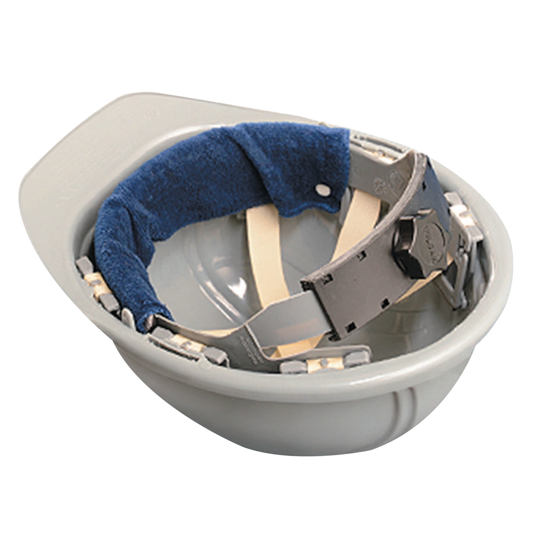 OccuNomix Toppers SnapOn Hard Hat Sweatbands, Navy Blue, Terry Cloth