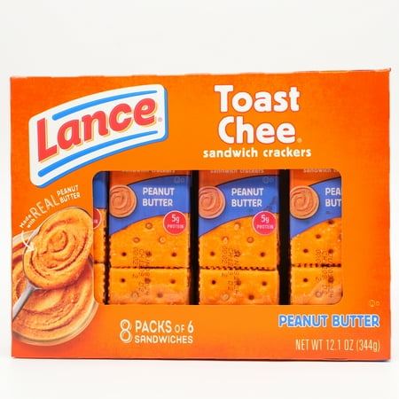 Lance Toast Chee Peanut Butter Crackers, 1.5 Oz., 8 Count