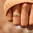 thumbnail image 7 of Faty-T Elegant Double Cross Ring with Crystal Accents - Gold Tone Fashion Jewelry, 7 of 7