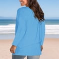thumbnail image 6 of New & Trending for Spring Sawvnm Women's Fashion Solid Loose Long Sleeve T-shirt Pullover Tops for Women, 6 of 6